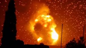 التحالف يستهدف مخازن أسلحة المليشيا بصنعاء وانفجارات تهز المدينة